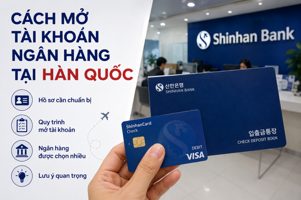Cách mở tài khoản ngân hàng tại Hàn Quốc