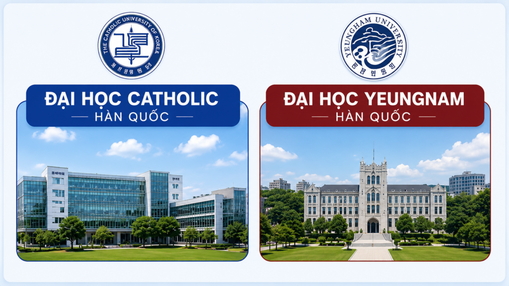 Đại học Catholic và Yeungnam nên chọn trường nào